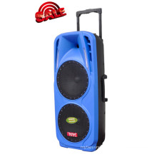Rechargeable Battery DJ Speaker Box with USB/SD Bluetooth Wireless Microphones